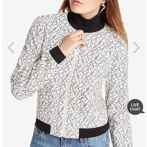 BCBG Max Azria Lace Bomber Jacket - Picture 2 of 6